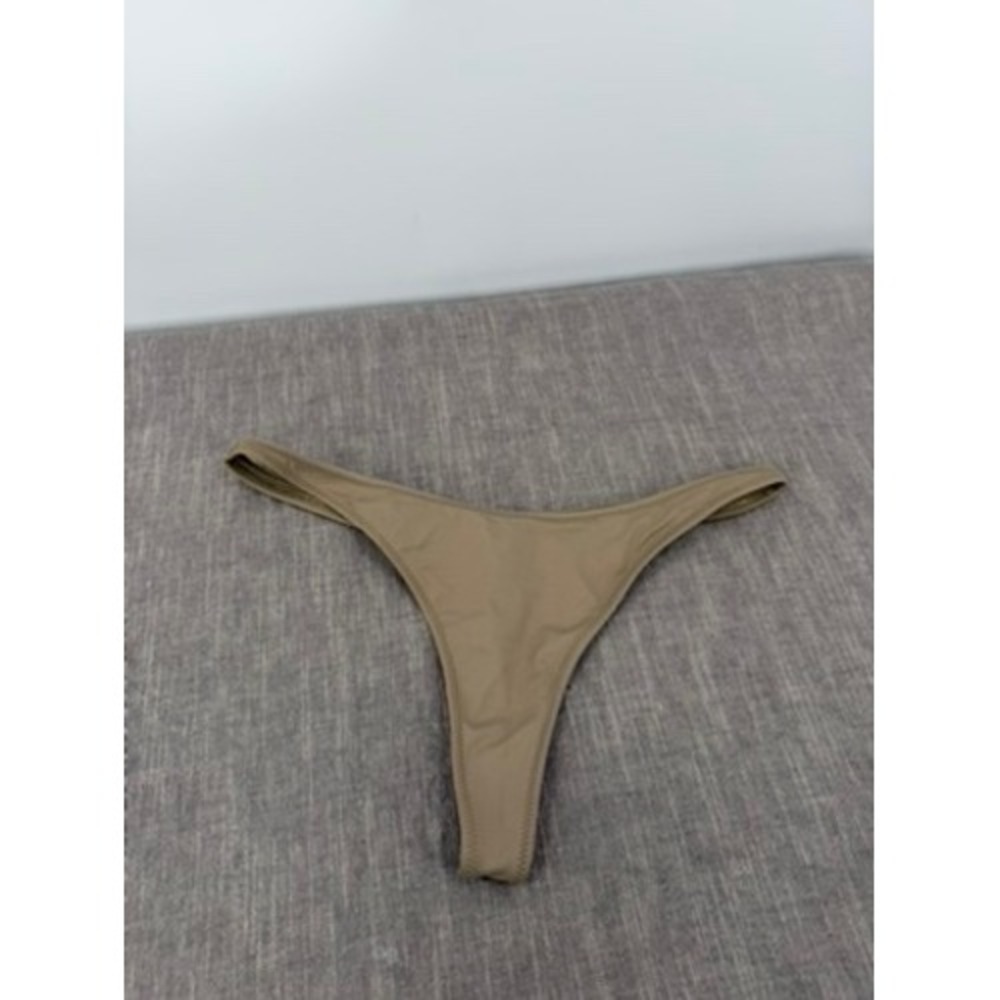 SKIMS Recycled Swim Thong Bikini Bottom Desert Tan Brown Size S Small NWT